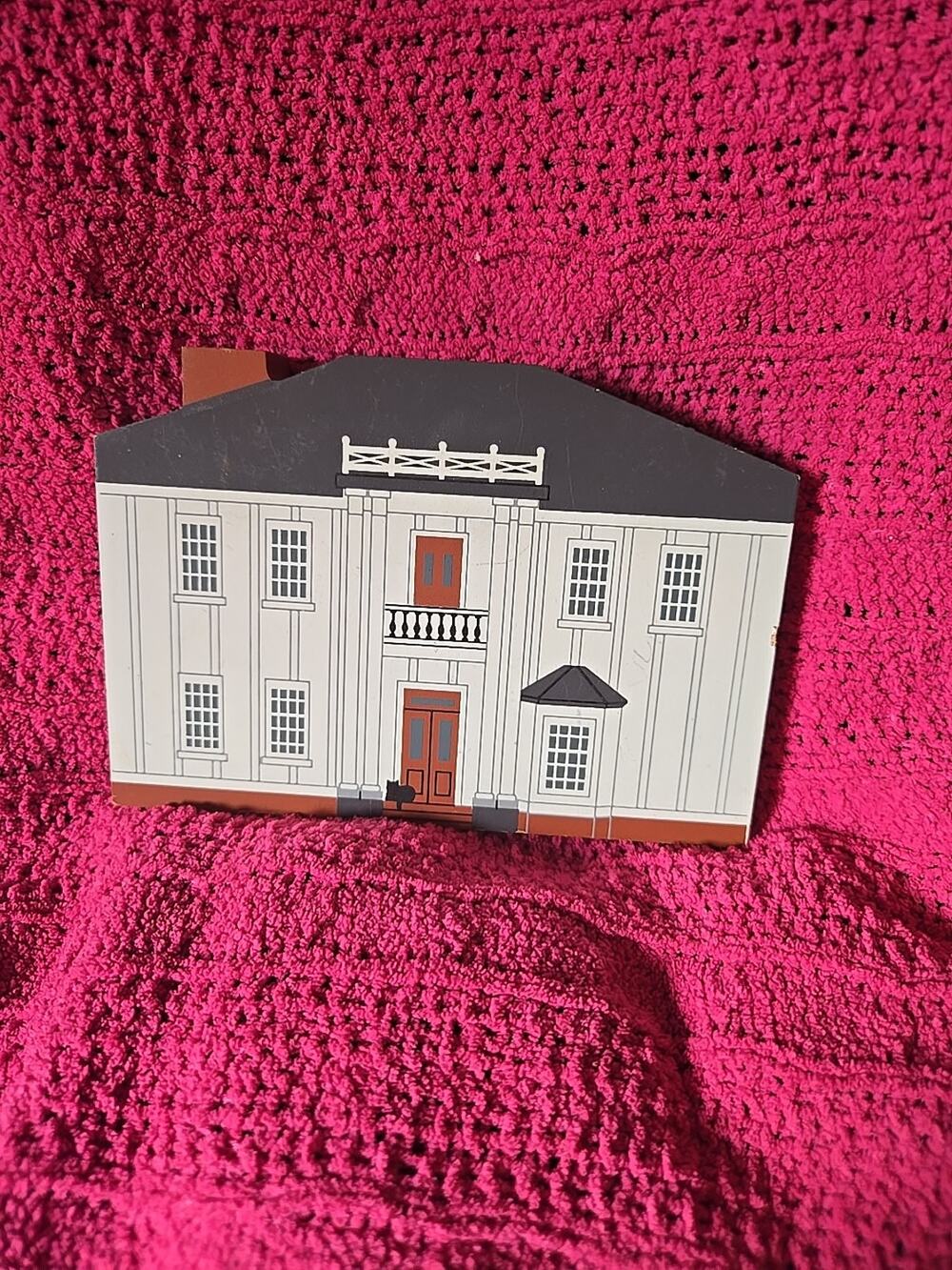Pearl S. Buck Birthplace Hillsboro WV The Cats Meow Wood Shelf Sitter 1993